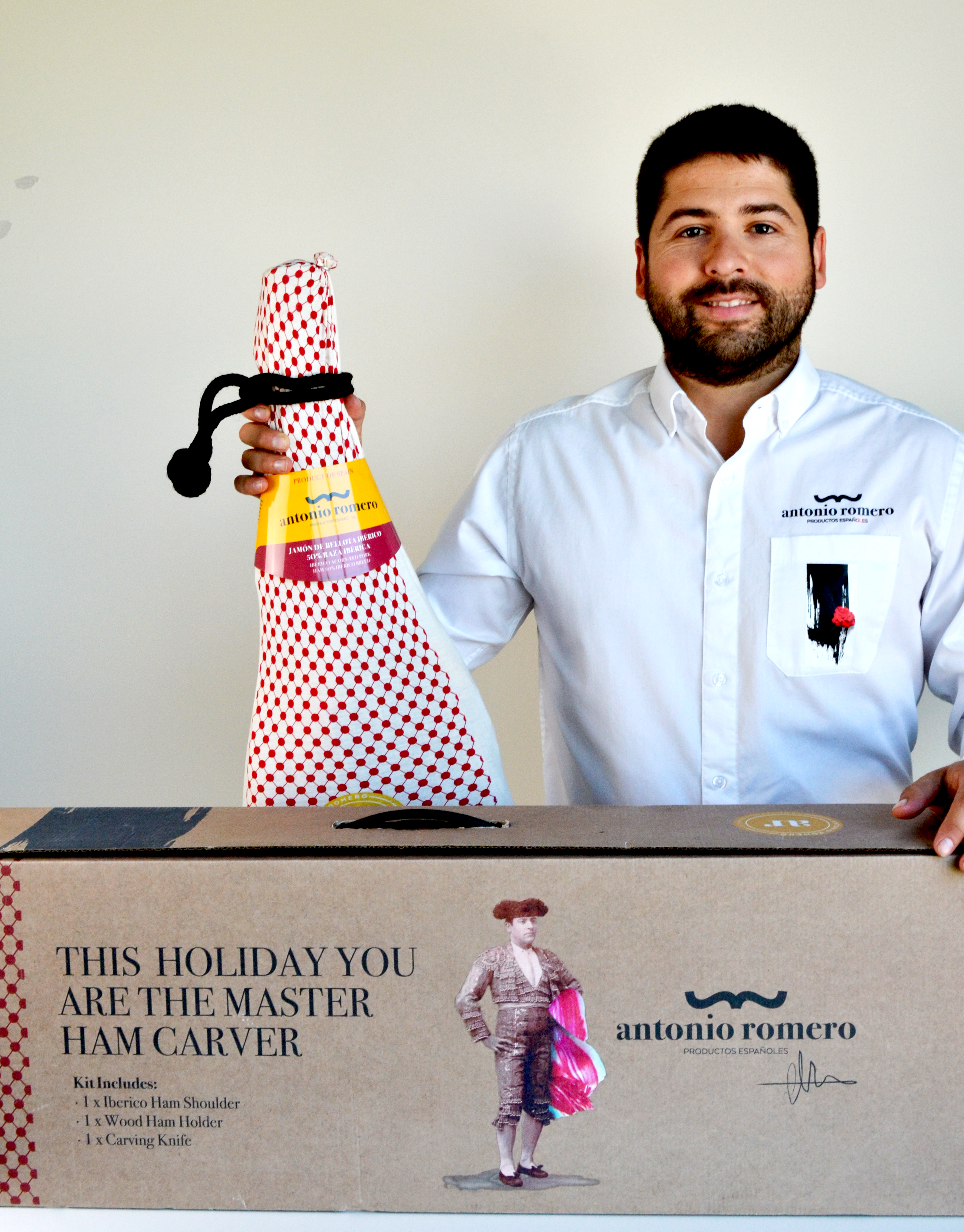 "Jamón de Bellota Ibérico 50% Raza Ibérica" Ibérico Arcon-fed Pork Ham 50% Ibérico Breed Bone-in