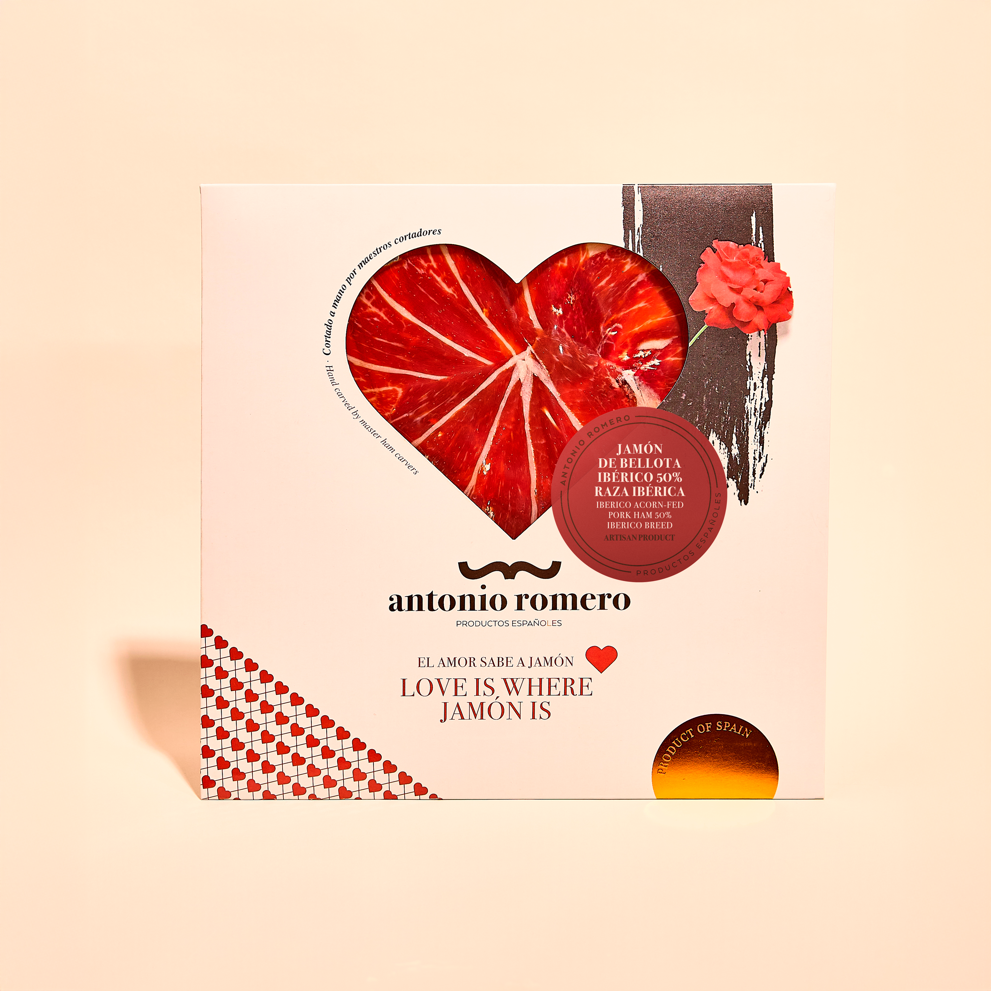 Hand Carved Ibérico Ham Bellota Acorn-fed Heart Shape 80g